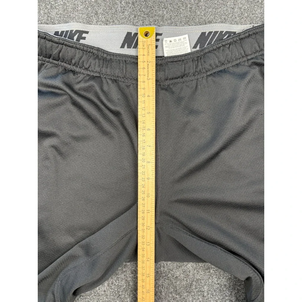 Nike Mens Dri-FIT Black Mesh Athletic Pants Zipper Hem Pockets RN56323 Size M